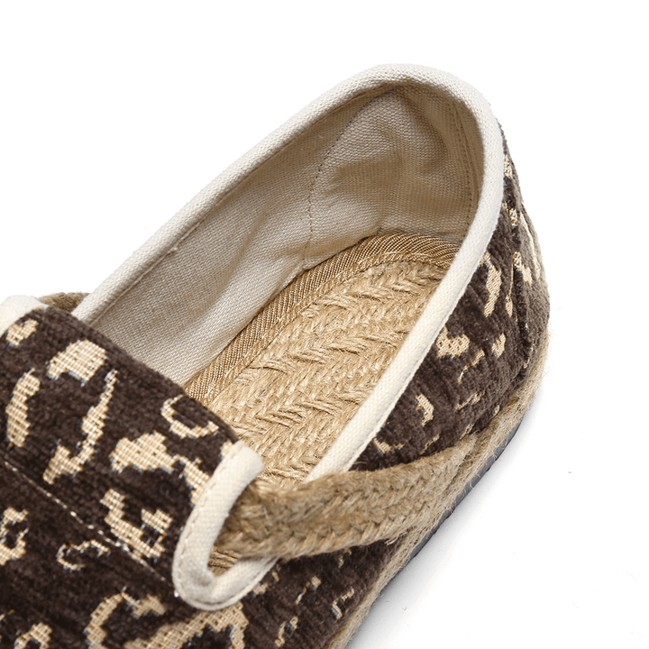 Women Linen Handmade Espadrille Comfy Wearable Casual Loafers