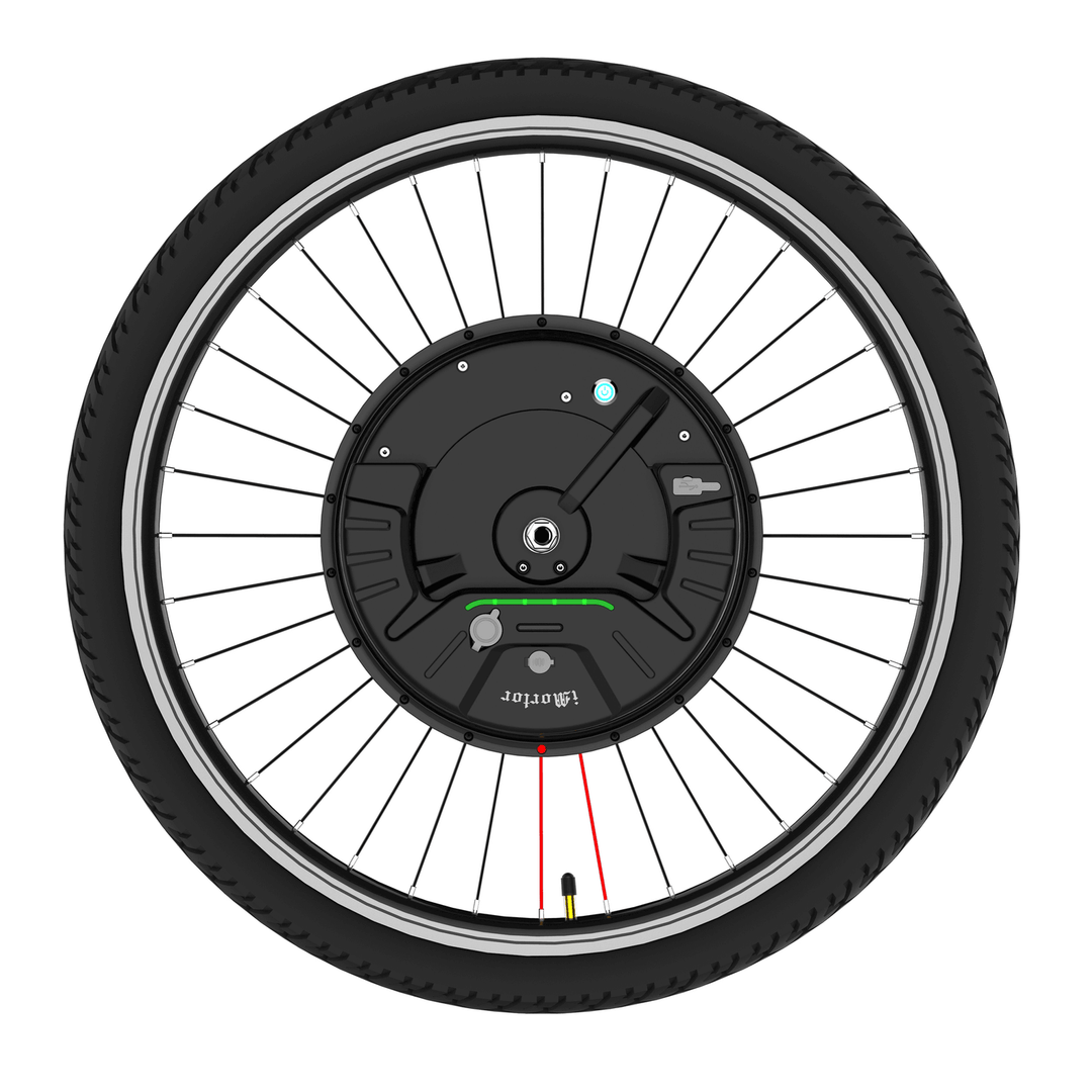 Imortor 3.0 Full Wireless 26In/700C 350W 36V Brushless Motor Intelligence Bicycle Front Wheel