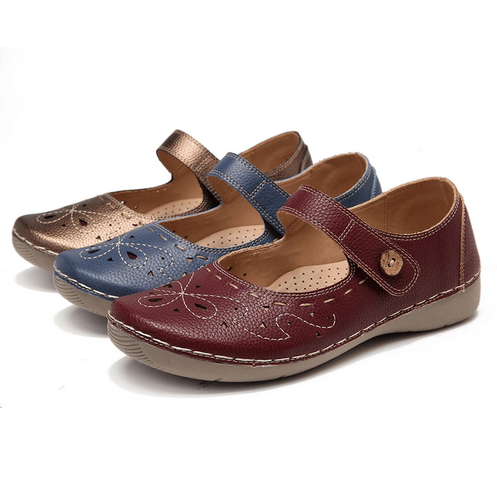 Lostisy Women Casual Hollow Out Comfy Flats