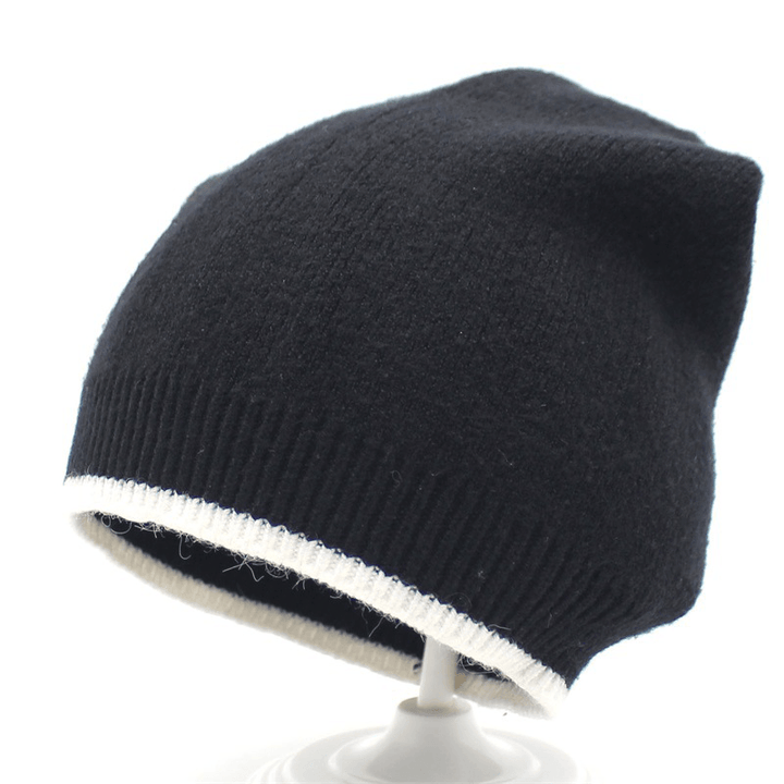 Men Women plus Size Winter Warm Earmuffs Knit Hat Casual Thicken Skull Caps Beanie