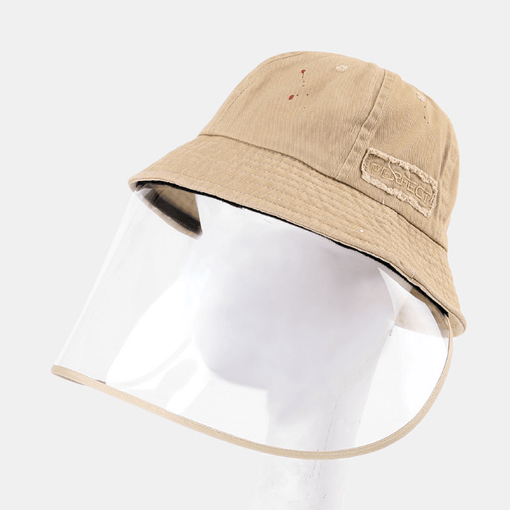 Adjustable Sun Hat with Large Eaves Anti-Fog Removable Bucket Hat