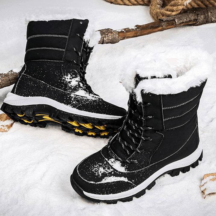 Winter Warm Plush Lining Casual Mid-Calf Snow Boots