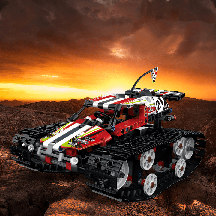 Remote Control Car Tracked Programming Racing Children Assembling