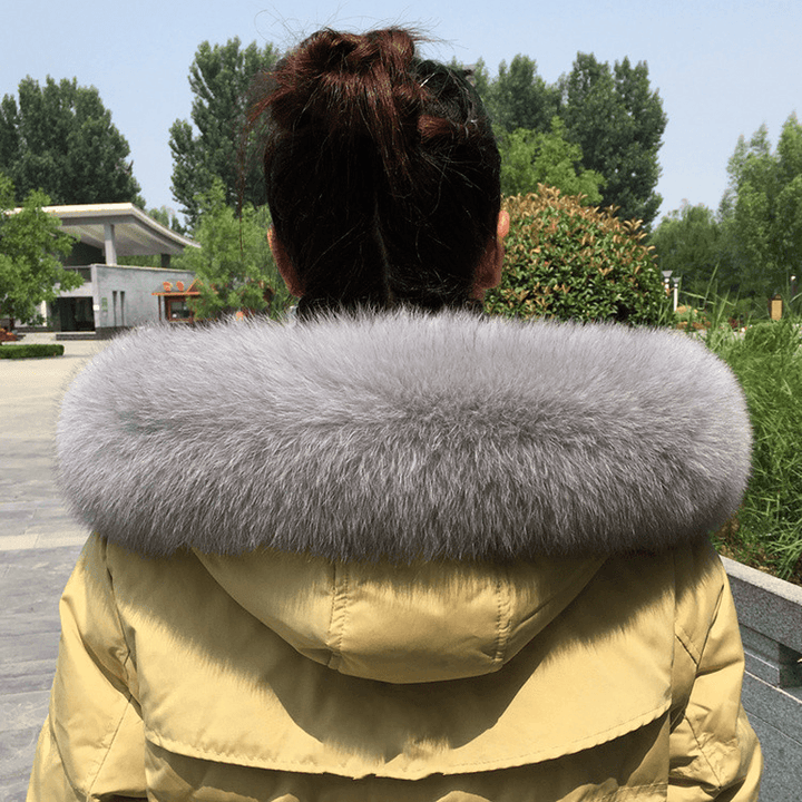 Collar Real Fur Men and Women Autumn and Winter Scarf Neck