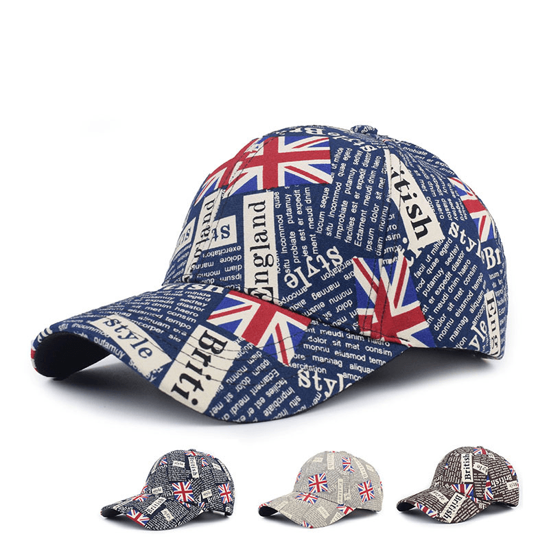 Alphabet Baseball Cap British Style Foreigner Casual