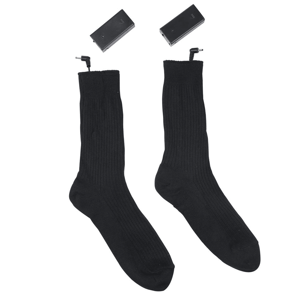 3V Cotton Heated Socks Sport Ski Socks Winter Foot Warmer Electric Warming Sock Battery Powered Warming Socks