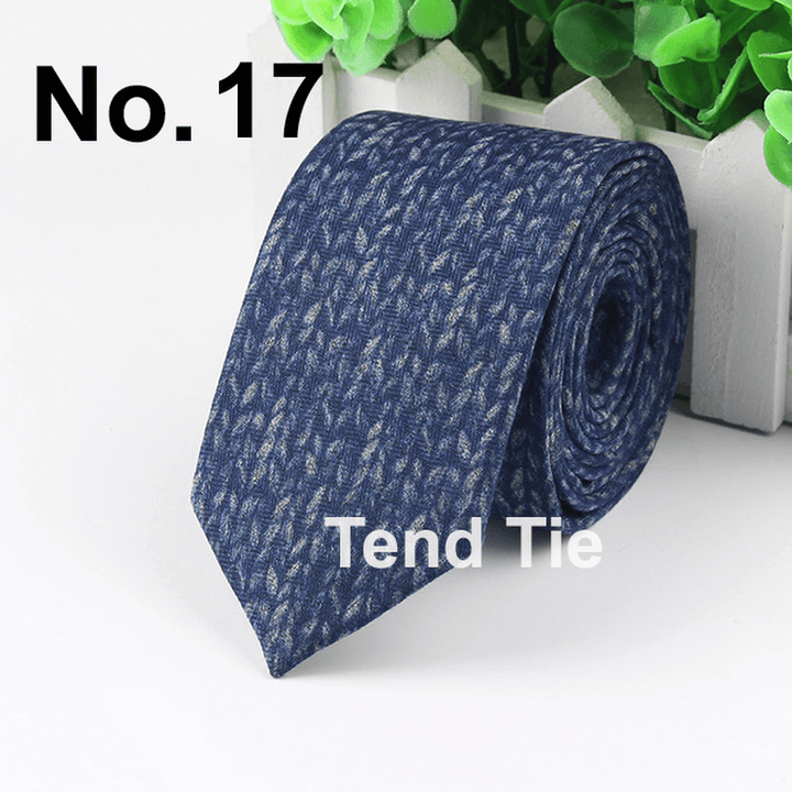 Men'S Tie New Ultra-Narrow Wool Elegant Atmosphere