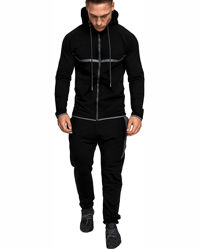 Leisure Sports Fitness Suit Men'S Snowflake