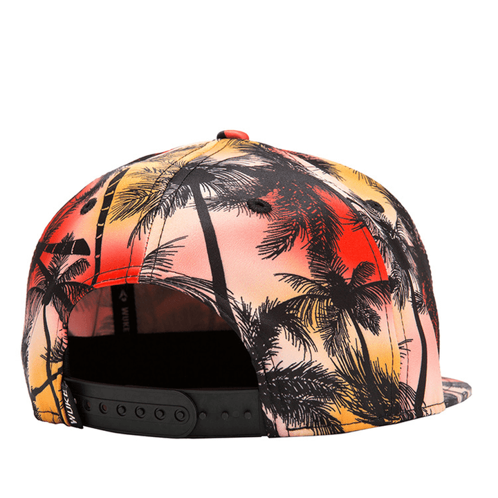 Tropical Wind Coconut Flat Hat Leaf Hip Hop Hat Baseball Cap