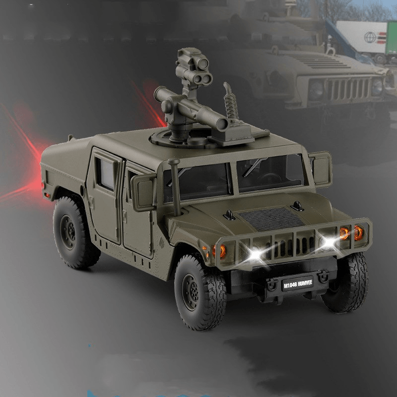 Military Model Six-Door Sound and Light Metal Off-Road Vehicle