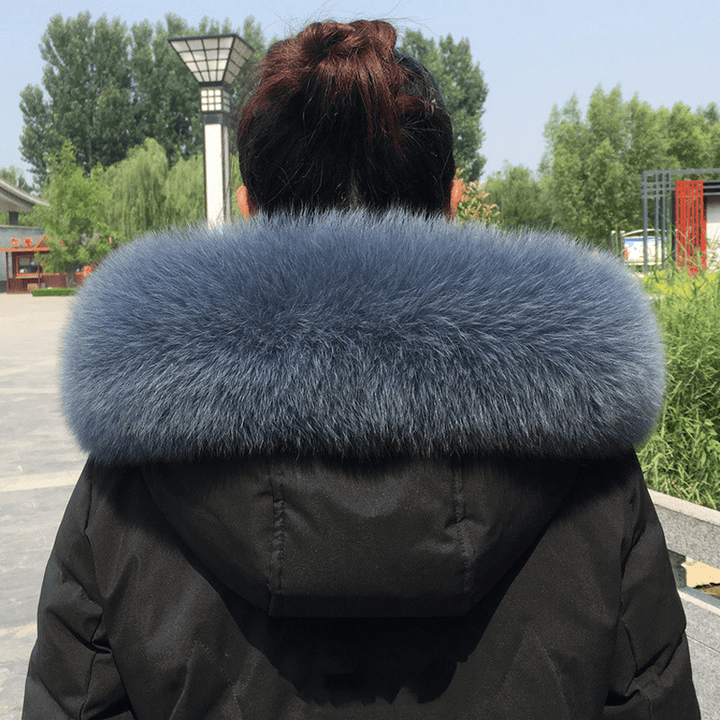 Collar Real Fur Men and Women Autumn and Winter Scarf Neck