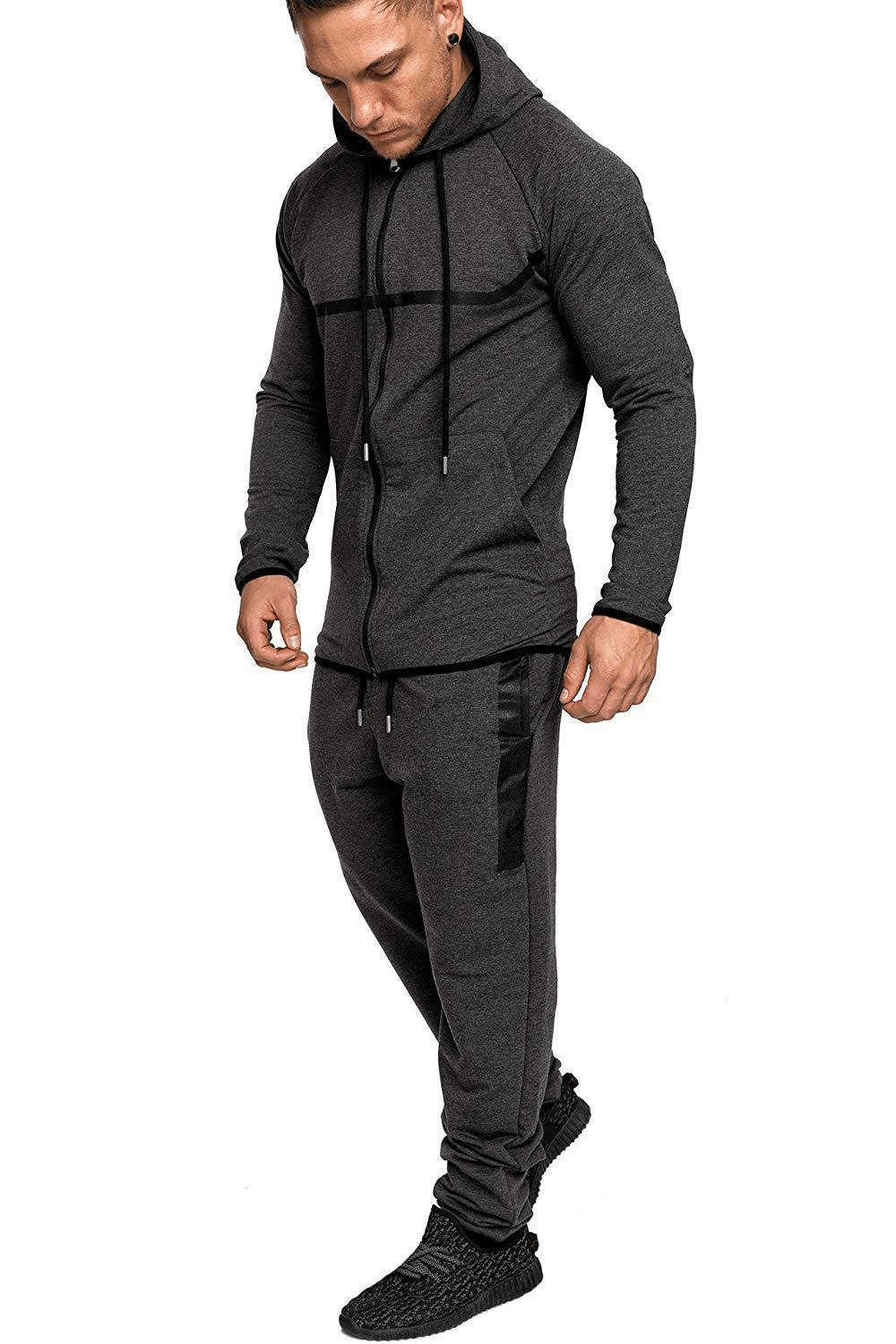 Leisure Sports Fitness Suit Men'S Snowflake