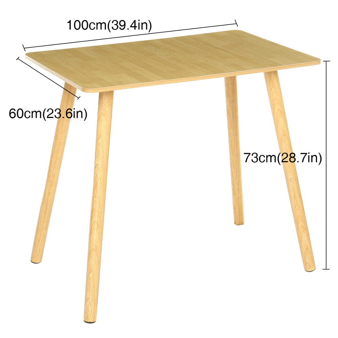 Log Color Square Table Nordic Dining Table Nd Chair Home Simple Modern Small Apartment Rectangular Table