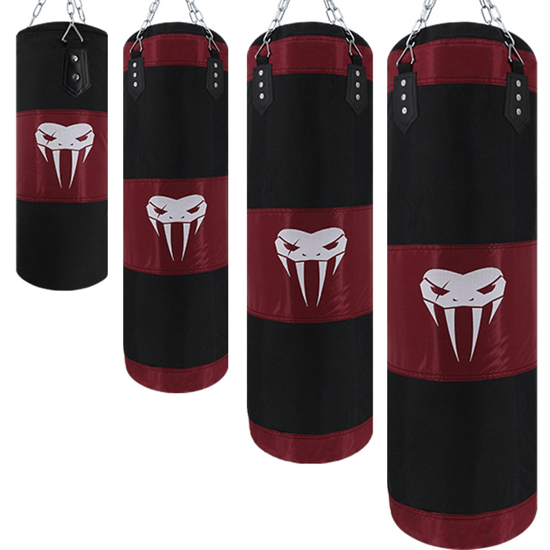 120CM Heavy Bag Boxing Set Heavy Duty Hanging Punching Bag Unfilled Punching Bags for Adults - MRSLM