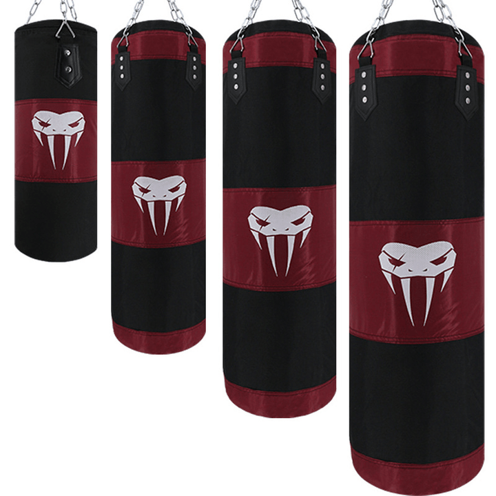 120CM Heavy Bag Boxing Set Heavy Duty Hanging Punching Bag Unfilled Punching Bags for Adults - MRSLM