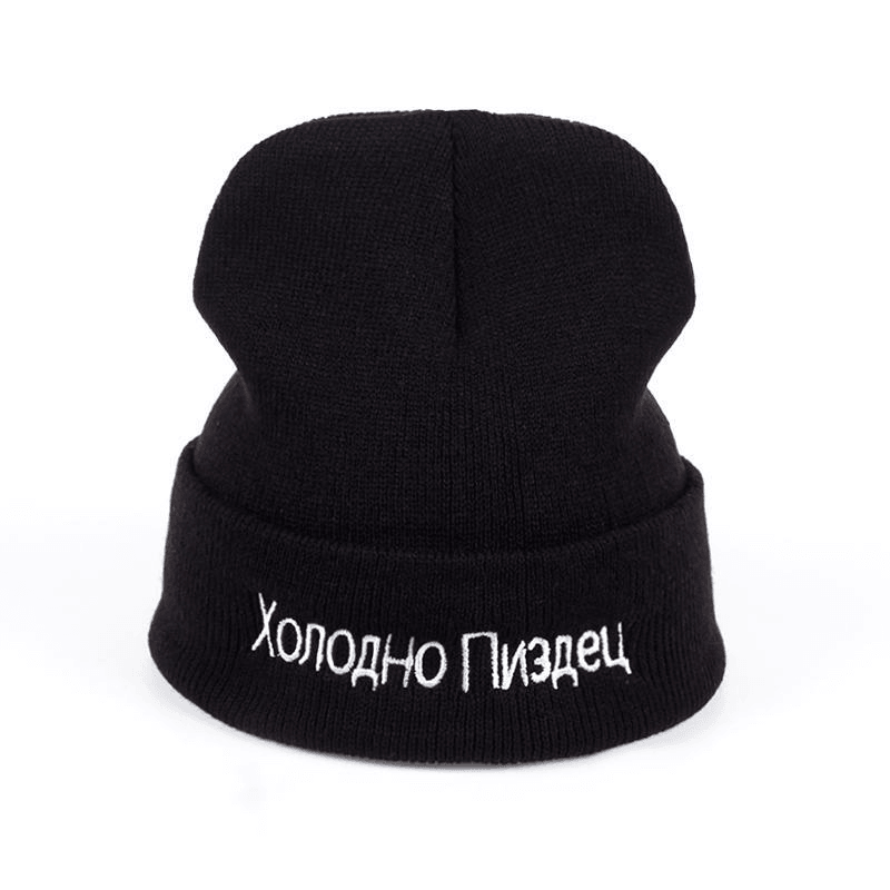 Men and Women Embroidered Knitted Hats