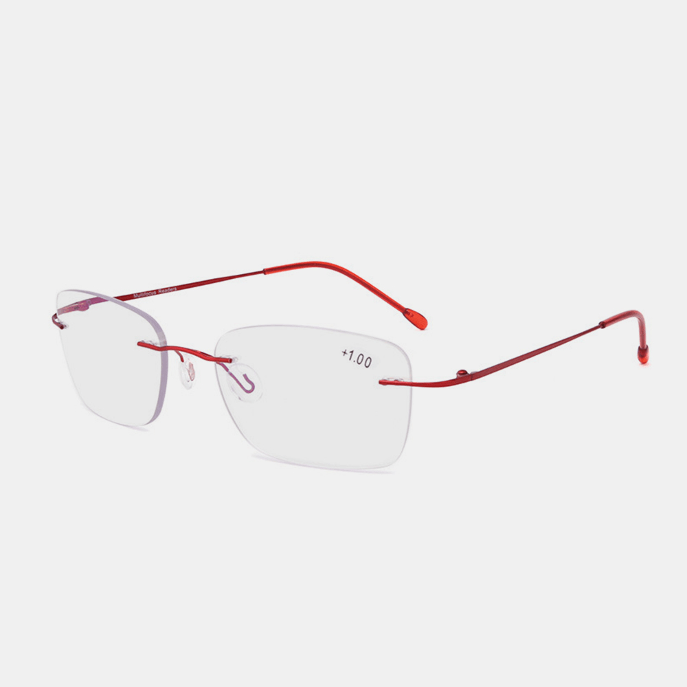 Unisex Dual-Use Frameless Multi-Focus Anti-Blue Light Intelligent Automatic Zoom Reading Glasses Presbyopic Glasses - MRSLM