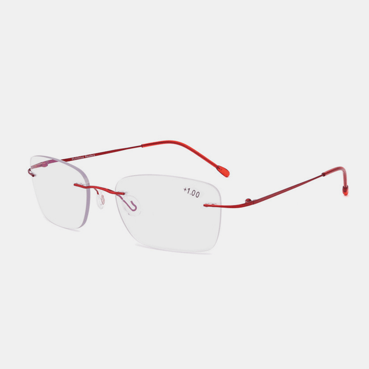 Unisex Dual-Use Frameless Multi-Focus Anti-Blue Light Intelligent Automatic Zoom Reading Glasses Presbyopic Glasses - MRSLM