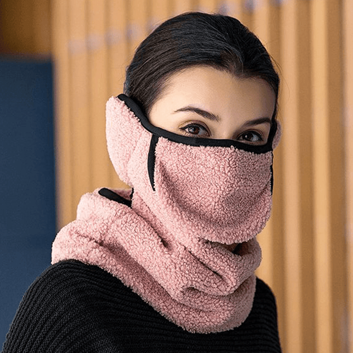 Men Women Winter Warm Cold Dustproof Face Mask Breathable Warm Ears Outdoor Cycling Ski Travel Mouth Face Mask