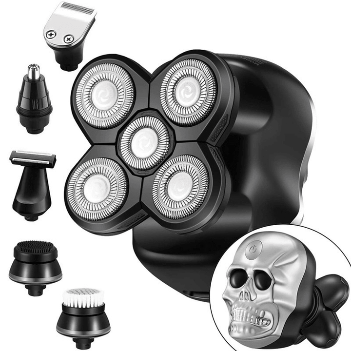 Six-In-One Electric Razor Bald Artifact Set