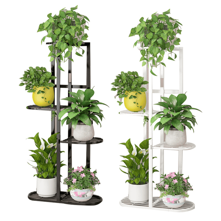 5 Tier Tall Plant Stand Rack Multiple Flower Pot Holder Shelf for Indoor Outdoor