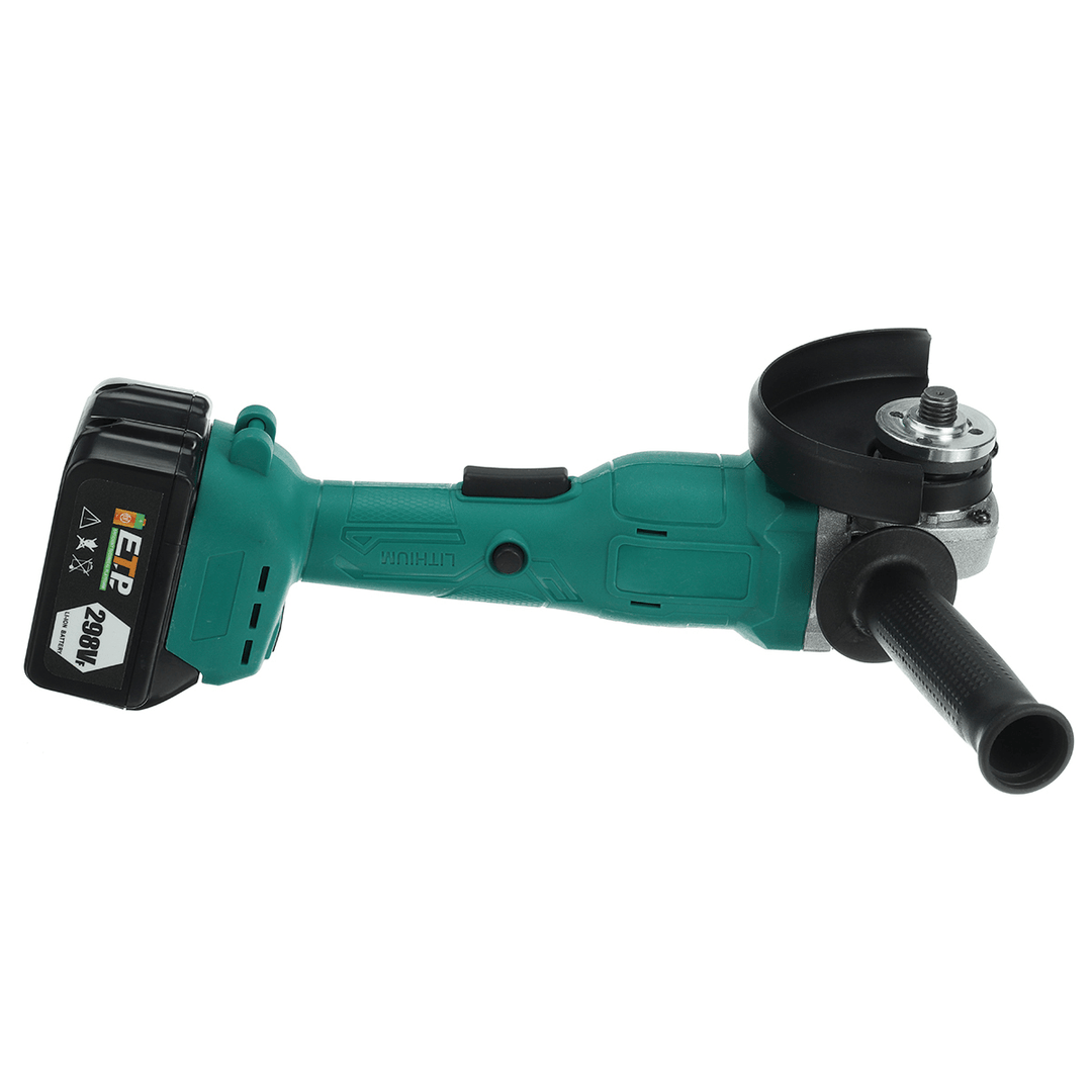 298VF 100Mm/125Mm 1300Mah Brushless Cordless Angle Grinder Cutting Grinding Polishing Tool W/ 1/2 Battery