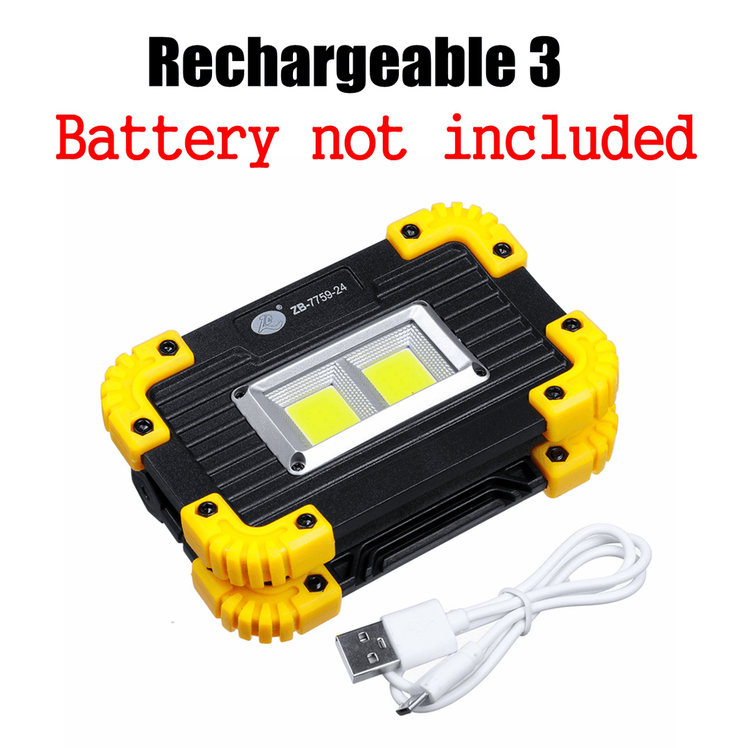 50W COB Work Light USB Charging 3 Modes Camping Light Floodlight Emergency Lamp Outdoor Travel - MRSLM