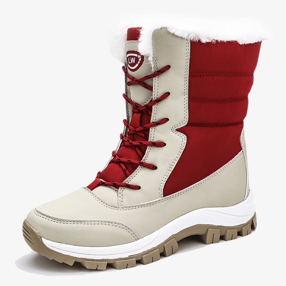 Winter Warm Plush Lining Casual Mid-Calf Snow Boots