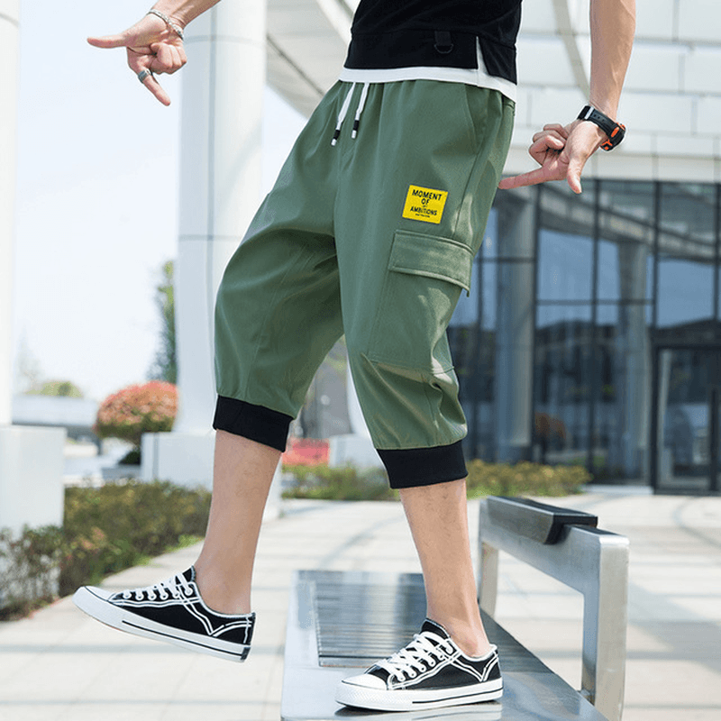 Men'S Casual Shorts Season New Fashion Casual Thin Section 7 Seven Pants Men'S Trend Tooling Shorts