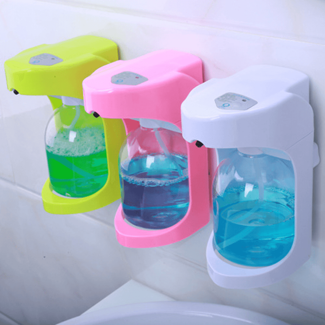 500ML Touchless Automatic Soap Dispenser Wall-Mounted Foaming Liquid Dispenser for Home Office School