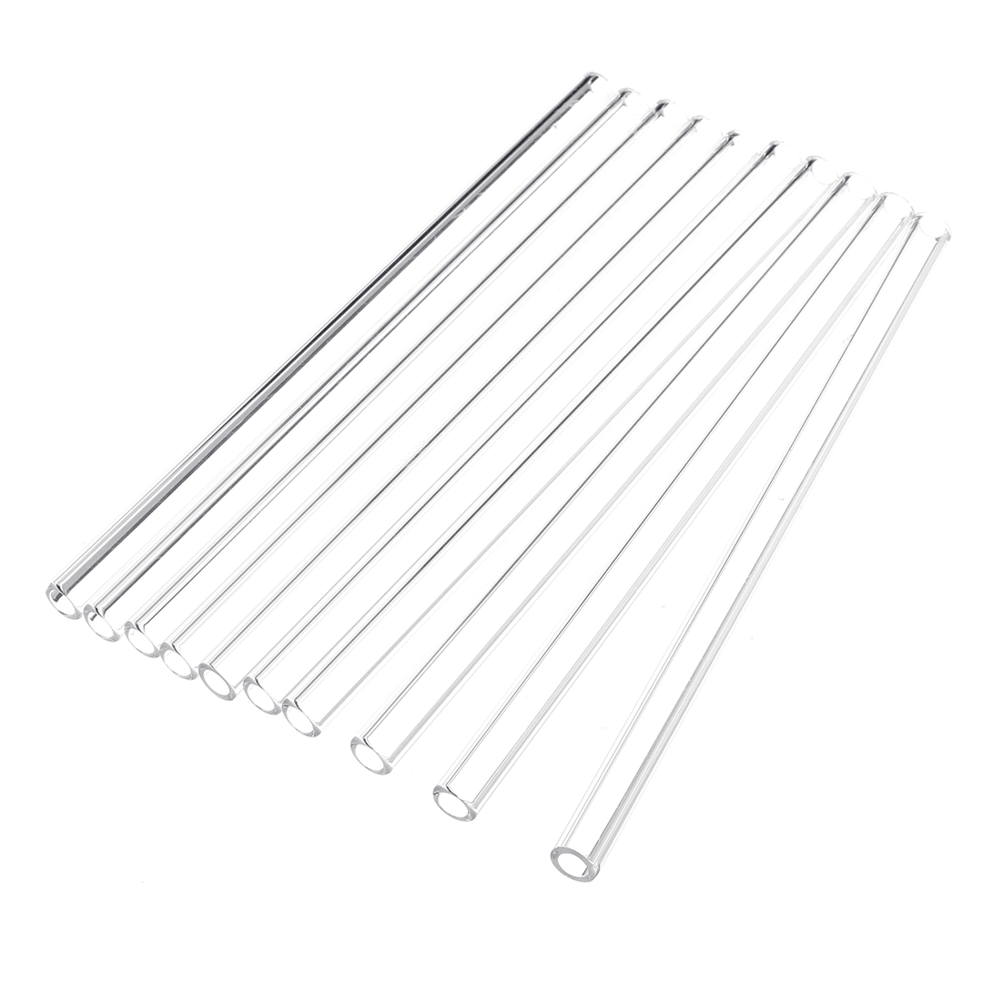 10Pcs Length 150Mm OD 7Mm 2Mm Thick Wall Borosilicate Glass Blowing Tube Lab Factory School Home