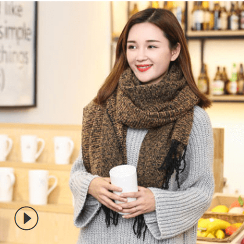 College Style Couple Circle Yarn Scarf Trend