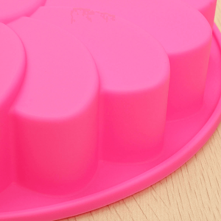 9'' Silicone Flower Cake Chocolate Bread Mould Bakeware Pan Cake Pan Baking Tool