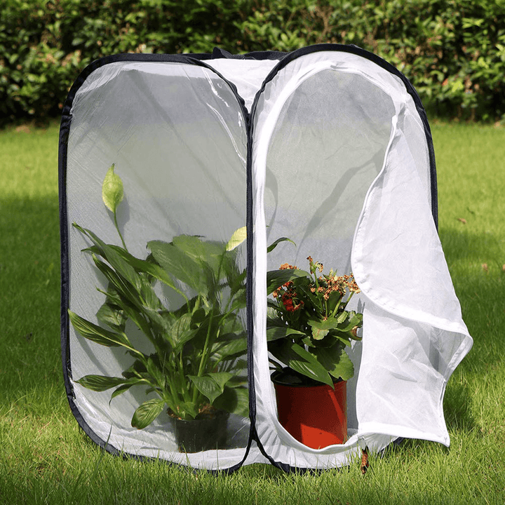 40X40X60Cm Collapsible Backyard Butterfly Cage Grow Tent Terrarium Fine Wire Mesh for Greenhouse Growing Shed