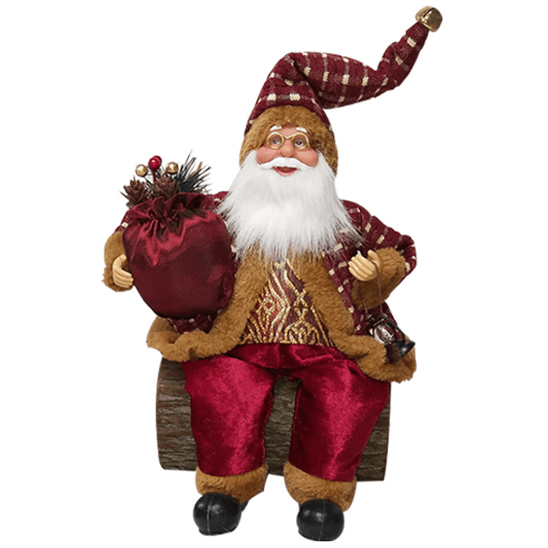 Christmas Santa Claus Doll Christmas Tree Ornament Kid Toy Home Office Christmas Atmosphere Decorations