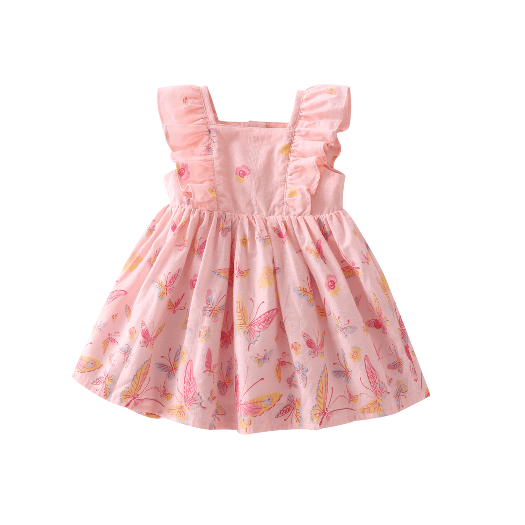 Children'S Wear New Summer Baby Skirt, Lovely Butterfly Dress, 0-1-2 Years Old Baby Dress