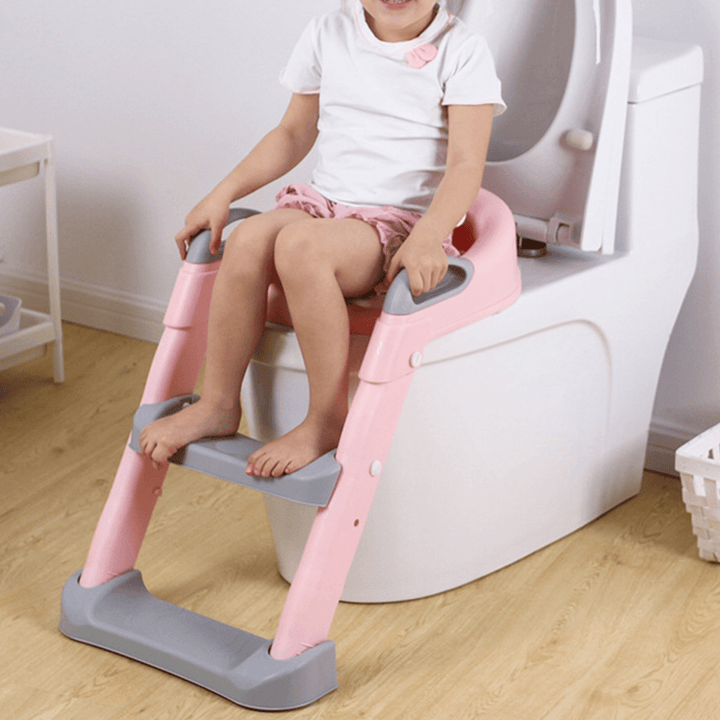 Toddler Toilet Soft Chair Potty Training Seat with Step Stool Ladder Step up Training Small Household Chair Supplies