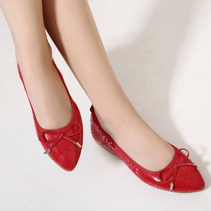 Big Size Women Foldable Ballet Flats Soft Sole Flat Driving Slip-Ons