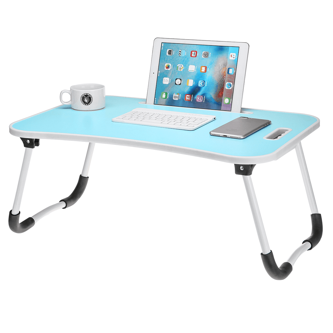 Foldable Laptop Lap Tray Folding Desk Computer Table Sofa Notebook Breakfast Bed