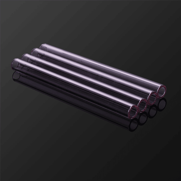 4Pcs 150Mm Transparent Purple Borosilicate Glass Tube Tubing Pyrex Tubes Blowing Tube Test Tube 12Mm OD 2.2 Thick Wall