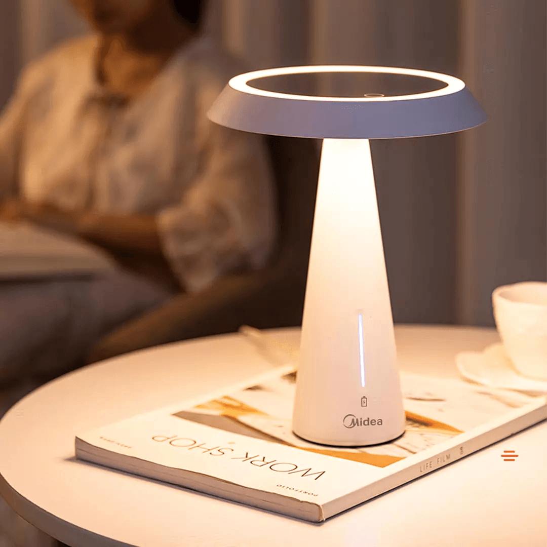 MIUO T03 Cosmetic Mirror Table Lamps High-Definition Make-Up Mirror Stepless Dimming USB Charging 90¬∞ Turnover Bedside Table Night Light From