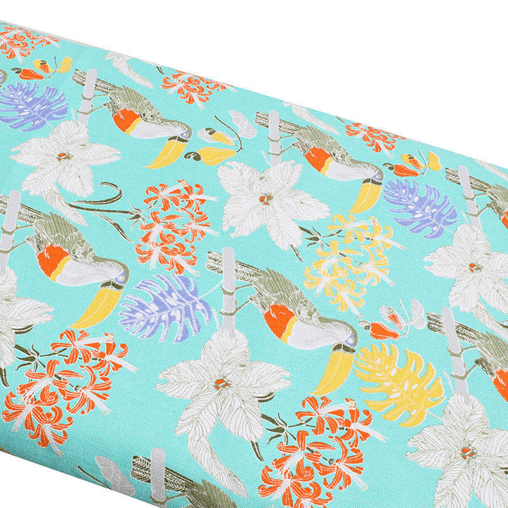 Padded Ironing Board Cover Retaining Flamingo with Heat-Reflective 2-Layers Cotton Pad