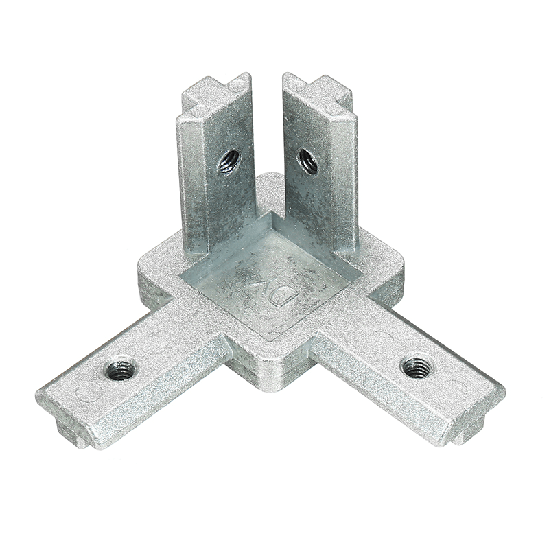 Suleve™ CJ40 T Slot 3 Way 90 Degree inside Corner Connector Joint Bracket for 4040 Series Aluminum Profile