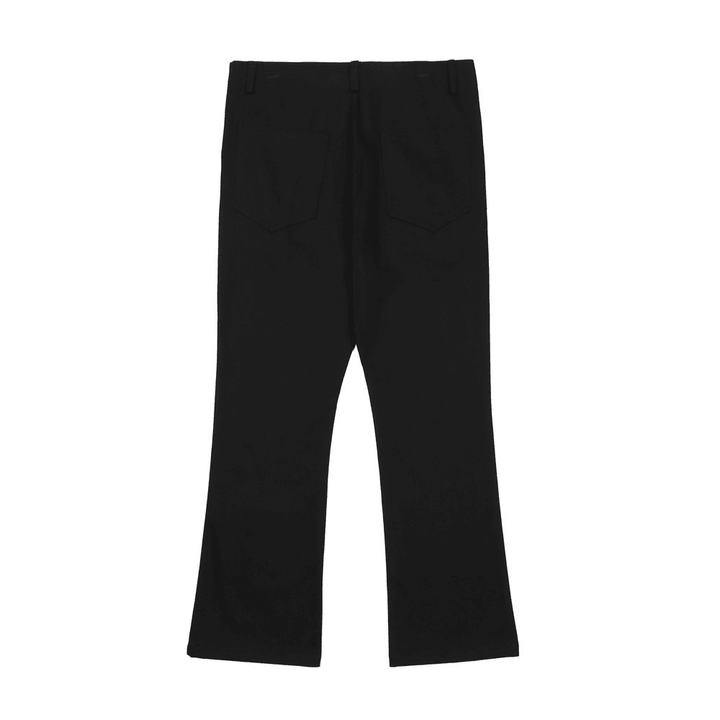 Loose Straight Leg Trousers Casual Micro Flared