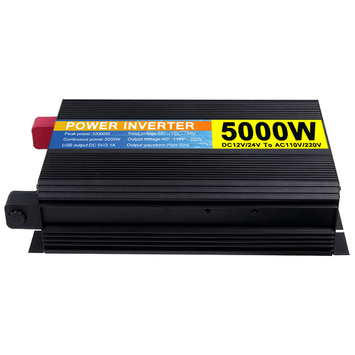 5000W Car Power Pure Sine Wave Car Inverter DC 12V/24V to AC220V~240V