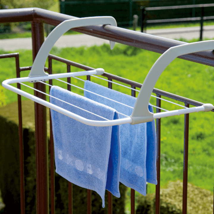 Multifunction Foldable Outdoor Clothes Drying Rack Bathroom Windowsill Sunderies Stand