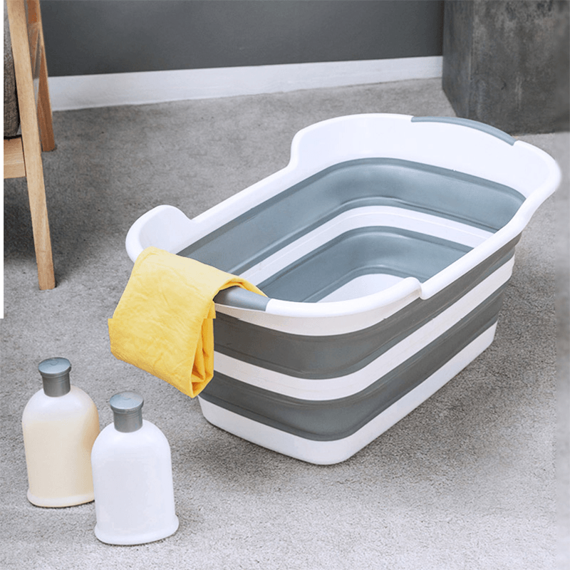 Multi-Purpose Silicone Bathtub for Baby Showers and Pet Baths