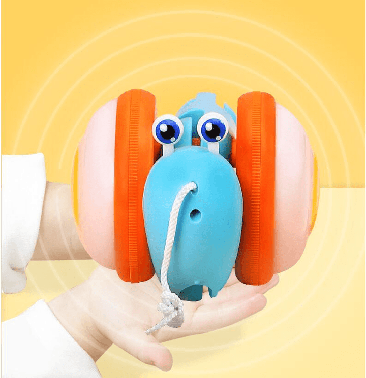 Snail Drag Toy Light Music Baby Pull Rope Cartoon Toy