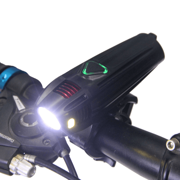 4-Modes 300 Lumens T6 LED Bicycle Front Light Waterproof USB Rechargeable Bike Headlight Night Cycling Lamp Riding Accessories