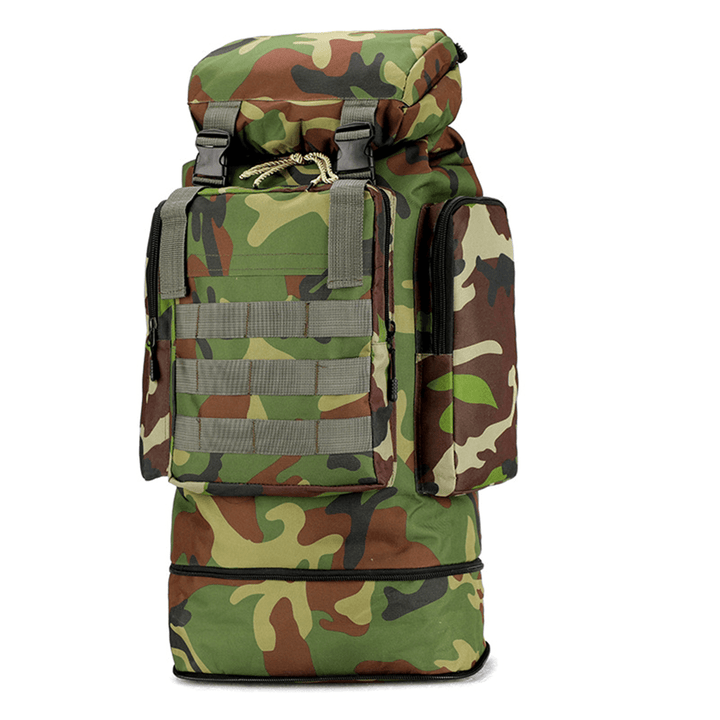 80L Multi-Color Large Capacity Waterproof Tactical Backpack Outdoor Travel Hiking Camping Bag - MRSLM